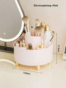 Multifunctional Rotating Pen Holder, Cosmetic Storage Box, Oval Makeup Brush Holder, Large Capacity Desktop Storage Box, Pen Cup, Stationery Organizer ,Jewellery Box,Pouch,Makeup Brush Holder,Brush Holder,Perfume Organiser,Pouch Bag