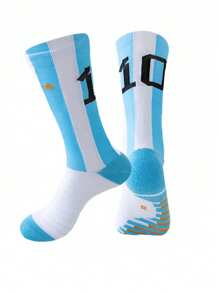 1/3 Pairs, Men's Professional Football Socks, Men's Anti Slip Practical Training Socks, Towel Bottom Basketball Socks, Mid Tube Sports Socks