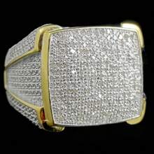 1 pieza Anillo de compromiso chapado en oro de 14K con circonita sintética brillante para mujeres, ideal para bodas y eventos formales, mejor regalo para seres queridos