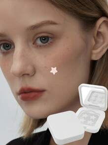 60 parches de hidrocolloid para el acné - suaves, no irritantes, cubren el acné y las imperfecciones - parches de estrellas para el acné, esenciales para el cuidado facial que incluye un espejo y estuche de transporte, consejos de belleza para fiestas, adecuado para todo tipo de pieles