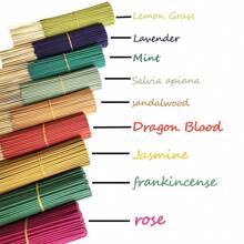 24/73/170 piezas Varitas de incienso aromáticas, multiolor para uso doméstico, aromaterapia, yoga, interior y oficina, ambientador y eliminador de olores