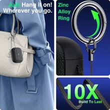 Estuche compatible con AirPodsPro (2023/2022/2019, 2da/1ra generación) con llavero, totalmente protector con textura similar al antideslizante, compatible con estuche AirPodsPro2, compatible con estuche de carga de 3ra generación 2021