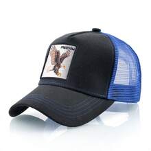 KKISSBAOBEI Unisex Eagle Embroidered Trucker Hat With Patchwork, Suitable For Daily Casual Sports Use - Multicolor - View 25