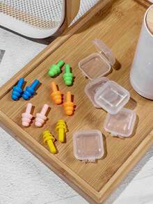 7对装柔软硅胶耳塞，隔音耳塞，适用于睡眠、防打鼾、旅行、度假、返校季