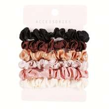 4 pièces Ensemble de petits élastiques à cheveux - Mini chouchous sans couture pour femmes, élastiques invisibles sans marque, bandeaux de cheveux minimalistes pour le bureau, le sport, les voyages