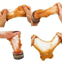 1 件 100ML 彩色豆泥、水晶泥、抗压力挤压泡泡泥、雪花泥、生日派对、圣诞节、万圣节、儿童和成人 DIY 抗压力玩具的礼物，超柔软不粘