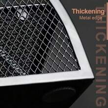 黑色金属网格桌面收纳盒，带抽屉和6个隔层，节省空间，可收纳笔、便签纸、回形针、订书机和其他办公用品，创意金属笔筒，铅笔和文件收纳盒，7格分隔收纳盒，办公用品收纳盒 - 彩色 - 查看 11