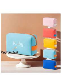 Customized Multi-Color Waterproof Makeup Bag, Fashionable And Convenient Toiletry Organizer