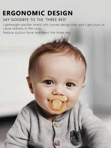 Infant Pacifier Ultra-Soft Silicone Baby Sleep-Aid Newborn Breast-Like Anti-Colic Soother - Nanosilver - View 7