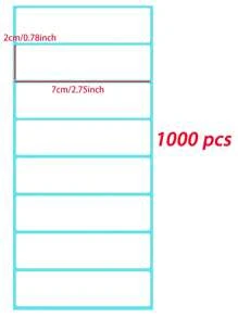 2000pcs/1000pcs/200pcs/100pcs Plain Color Labels Stickers, Easy To Use And Multipurpose Self-Adhesive Labels, 70*20mm Suitable For Office And School Student Labels, Barcode Printer Paper, Random Assorted,School Supplies,Back To School