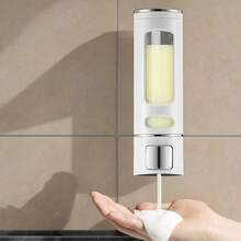 400ml Wall-Mounted Soap Dispenser With Transparent Window - Phthalate-Free Plastic, No Electricity Needed, Easy-Install For Bathroom, Kitchen, Hotel & Home Use Back To School Bathroom Accessories - Multicolor - View 13