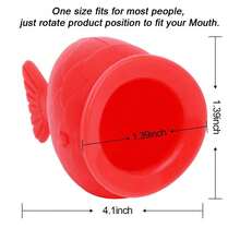 Lips Enhancer Plumper Device Lips Silicone Fish Shape L Pout Mouth Tool Sexy Lip Mouth - 1 - 查看 2