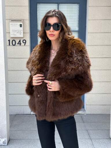 Seelio Herbst/Winter Neue Verdickte Kunstfuchs Pelz Kapuzen Mittellanges Kunstpelz Mantel, Jugendlich Elegant