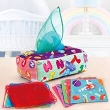 Caja sensorial para bebés, práctica de habilidades motoras finas para infantes, caja de papel de educación temprana inteligente para recién nacidos, jalar y jugar, juguete calmante