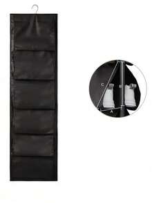 1 件优质悬挂式鞋子收纳架，整理鞋子并节省空间，12 口袋悬挂式衣柜收纳架，多层衣柜鞋架，门上收纳架，透气面料 - 非常适合衣柜和衣架存放