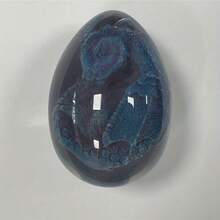 Transparent Crystal Dragon Egg Resin Statue Dinosaur Souvenir Craft Home Decor Gift - Purple - View 1