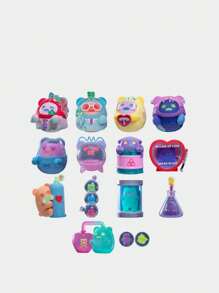1 Or More Pieces Of Random Style Cute Midnight Wonderland Anime Figure Blind Box/Bag, Made Of PVC And ABS Materials - A Lovely Gift For Figure Collectors, Perfect For Halloween Celebration