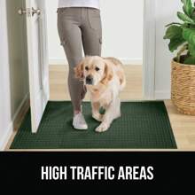 2025new-  Front Door Mat, Indoor Outdoor Ultra Absorbent Moisture Guard Doormat, Absorbs  To 1.7 Cs Of Water, Stain And Fade Ristant, Rubber Backing Doormats, Captur Dirt, 29x17 Green