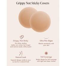 VENDAD-Grippy Not Sticky Nipple Covers Cakes Reusable NonAdhesive Nipple Pasties For Women Silicone Strapl Bra - Em yêu - Xem 4