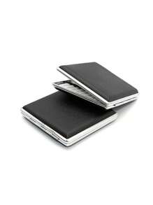 "1pc Portable Leather Cigarette Case For 20 Cigarettes - Slim 3-In-1 Creative Design For Easy Storage"