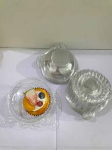 10 piezas/20 piezas/30 piezas Cajas para tartas con forma de cabeza de oso, duraderas y fáciles de almacenar para guardar caramelos, sándwiches y frutas; ideal para el hogar, restaurante, picnic y fiesta