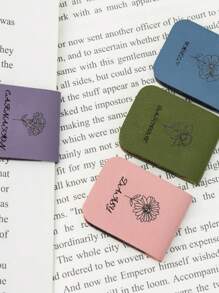 定制书签、定制书页夹、返校阅读书签、定制 PU 磁性书签、DIY 阅读追踪、带花的 PU 书签、个性化磁性书签、定制姓名书签、爱书人的生日礼物、学校用品、返校、便携、轻便、多功能、实用、为她、他、朋友、闺蜜、家人、同桌定制的礼物，一份有意义的礼物。