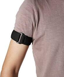 Universal Elastic Adjustable Sport Armband Strap For All Models Of IPod With Silicone Or MP3 Or Leather Case And Multifunctional Outdoor Arm Bag With Armband Slots (1-Pack, Black) - Black - View 1