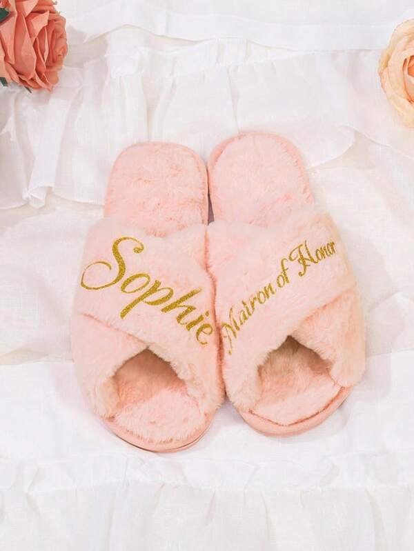 Mules de mariée moelleuses et sur-mesure, mules de mariée moelleuses et croisées, cadeau de mariage, cadeau de mariage personnalisé pour la mariée, cadeau de enterrement de vie de jeune fille, cadeau pour elle