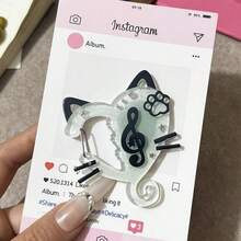 卡通形状登山扣，可爱亚克力多功能卡夹，学校用品，返校 - 彩色 - 查看 10