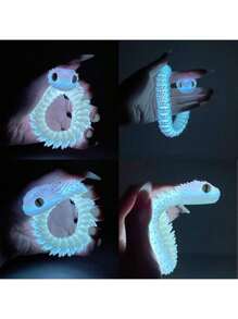 30cm Glow In Dark 3D Printed Snake Decoration, New Year Gift, Full Jointed Poisonous Snake Model, Realistic Animal Statue, Available In 30cm Rainbow Color, Glow Green, Pure Black And Pure White, 3D Printed Snake, Adult Toy/Random Eye Color