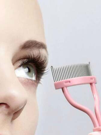 1pc Minimalist Semi-Circular Lash Separator Fine Steel Comb For Lash Salon, Lash Combing & Separation