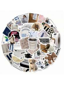 Stickers Aesthetic Laptop Stickers Decals 57 Pcs For Water Bottle Laptop Computer Skateboard Bumper,Aesthetic Stickers For Kids Teens Girls, School Supplies,Back To School