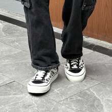 Vans Unisex 2026 Spring New Style 136 Decon VR3 Classic Retro Black & White Checkerboard Low-Top Casual Canvas Sneakers VN0A4BX91KP - Black and White - View 8