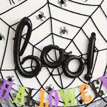 1 Stück 113*44cm Boo! Buchstaben Folie Ballon aufgepumpt Halloween Party Banner Hintergrund Dekoration