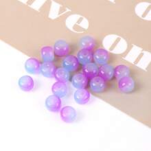 50pcs/Pack Bi-Color Gradient Lucite Beads Bracelet Strand Bead DIY Jewelry Accessories