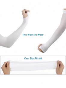 UV Protection Arm Sleeves With Thumb Hole, Suitable For Men & Women, For Work, Cooling Tattoo Cover, Compression Sleeve For Cycling, Fishing, Outdoor Activities, Hiking, Gym, Yoga, Workout, Beach, Camping, Cruise - Multicolor - View 5