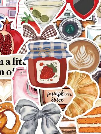 50 יחידות מדבקות אסתטיות בהשראת פינטרסט, מדריך למחשב נייד, כיסוי טלפון סלולרי, מדבקות דקורטיביות, ציוד לבית ספר, חזרה לבית הספר