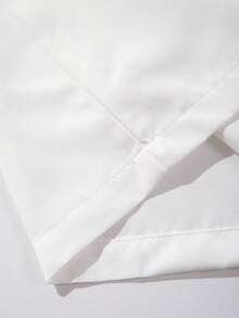 Unisex Korean Style Casual Loose Versatile Solid Color Short Sleeve Shirt, Spring/Summer - White - View 9