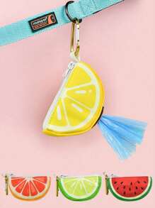 1pc High Quality Poop Bag Holder With Enlarged Capacity Adorable Fruit And Vegetable Designs For A Fresh Twist On Walks