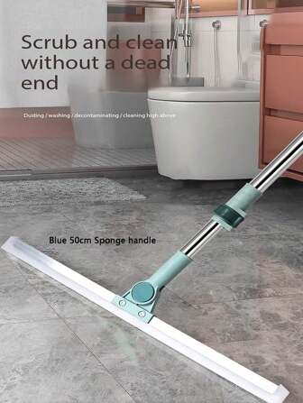 1PC/3PCS/4PCS Seamless Fit Thickened Silicone Magic Broom, Both Dry And Wet Use, Retractable Silicone Floor Scraper, Bathroom Floor Wiper, Window Wiper, Water Wiper, Magic Broom Suitable For Floors, Glass, Tiles, Windows, Removing Water Stains, Dust, Pet Hair, Cleaning Supplies, Cleaning Tools