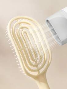 4pcs Fluffy Air Cushion Hair Comb Set, Long Hair Straightening Brush, Student Dormitory/Home Use, Women Curling Massage Comb