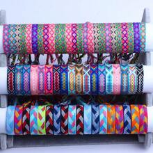 10pcs/Pack Fashionable Colorful Woven Adjustable Friendship Bracelets With Tassels, Suitable For Gifts To Family, Friends, Daily Wear, Jewelry Party