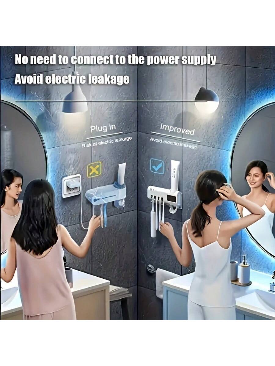 RAF قاعدة فرشاة أسنان معقمة بالأشعة فوق البنفسجية...