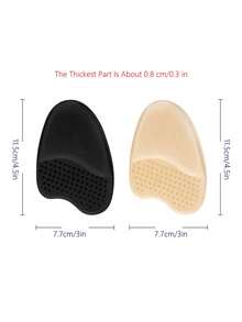 1-5 Paar Zehenballen Pads für Damen, rutschfest & reibungspolsternd für High-Heel-Schuhe, ultra-weiche selbstklebende Zehenballen Einlegesohle