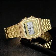 Men's Women's Digital LED Wrist Watch - Emas - View 2