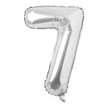 40 Inch Silver Mylar Number Balloons, Large Foil Digit Balloons For Birthday Party Decor, Wedding Anniversary Celebration Supplies