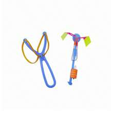 50Pcs Amazing Light Arrow Rocket Helicopter Flying LED Light Party Fun Gift Rubber Band Catapult,Party Atmosphere Supplies