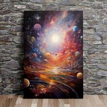 1 peça/3 peças Pôsteres de arte de parede Moldura opcional Moderna Estética Cosmos Infinito Arte em tela Pôster Espaço Céu estrelado Nebulosa Imagem de parede Pintura a óleo Estilo Impressões Decoração de casa - Multicolorido - Ver 7
