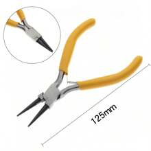 Stainless Steel Yellow Pliers, Mini Crimping Pliers, DIY Craft Tools, Wire Cutters, Jewelry Making Supplies