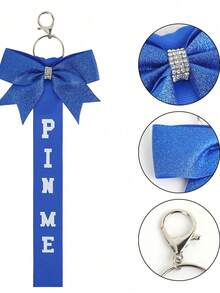 Personalized Name, Cheerleading Keychain Bow Ribbon Accessories Pendant Keychain I Like Pins Cheerleading Keychain, Bow Ribbon Accessories, Backpack Pendant. Personalized Keychain, Women's Keychain, Bow Keychain, Keychain Decoration, Gift,